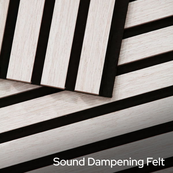 Garrison Ivory Oak Acoustic Slat Panels 120"