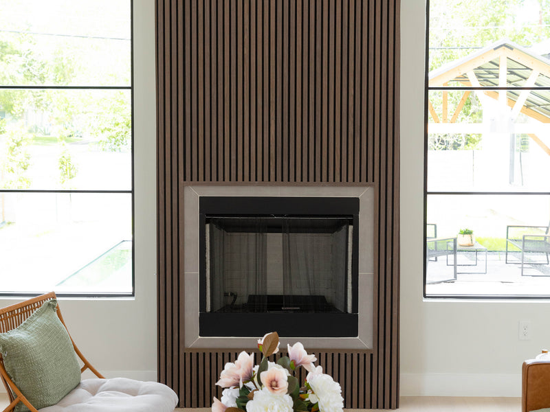 Toasted Walnut Acoustic Slat Panels 94.5"