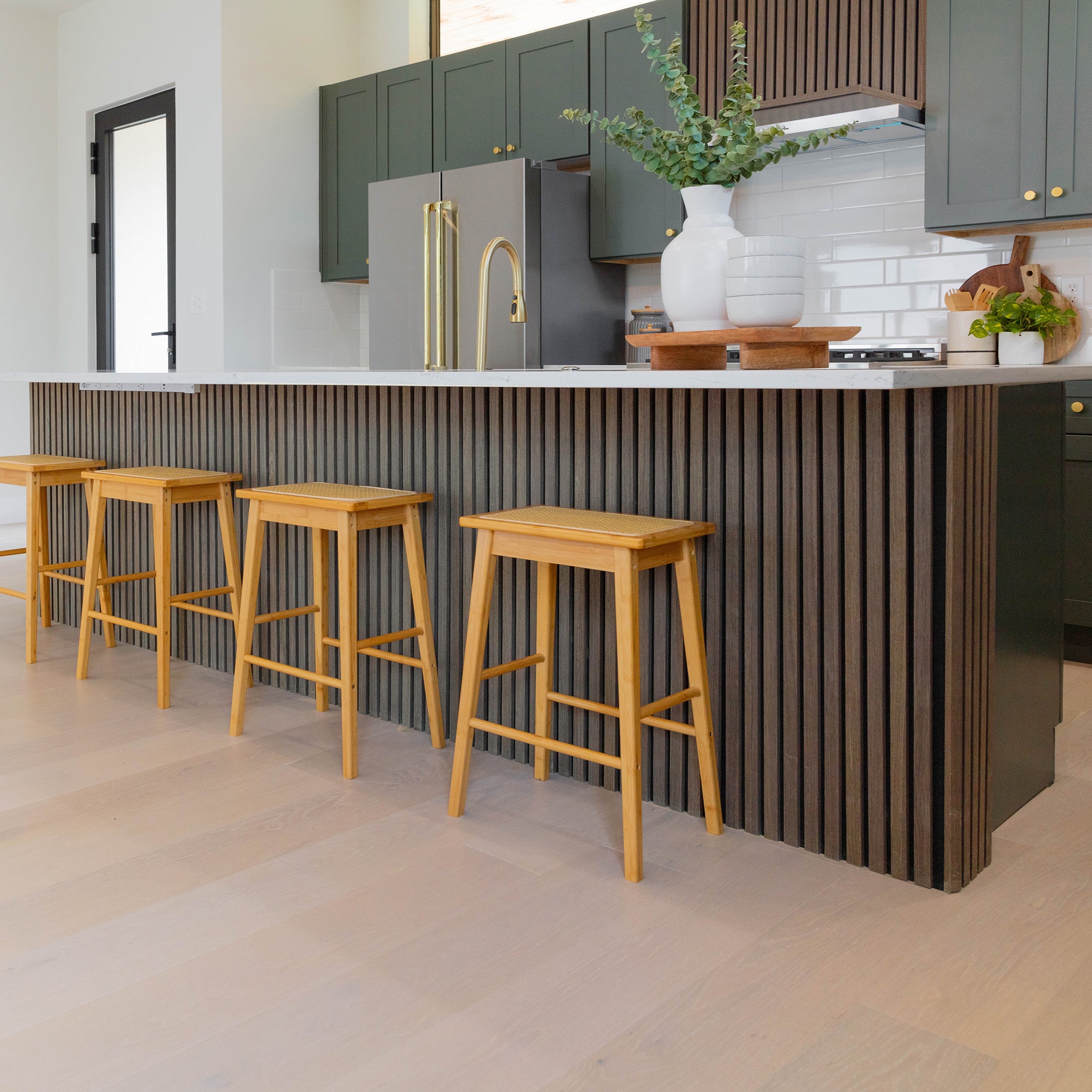 Toasted Walnut Acoustic Slat Panels 94.5