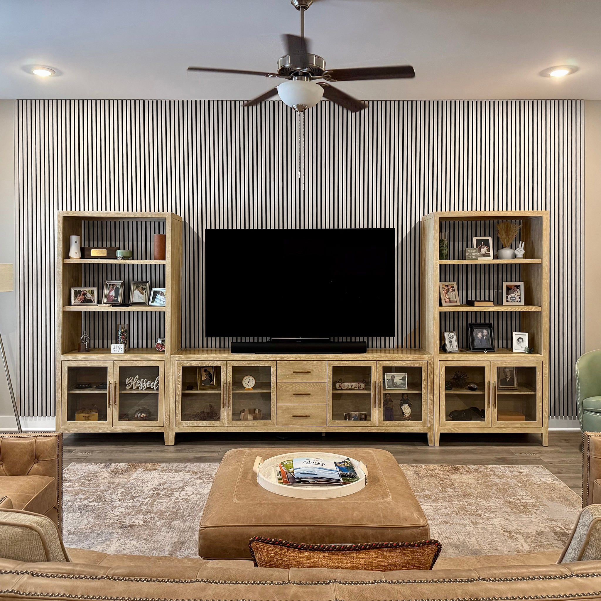 Beachfront Oak Acoustic Slat Panels 94.5