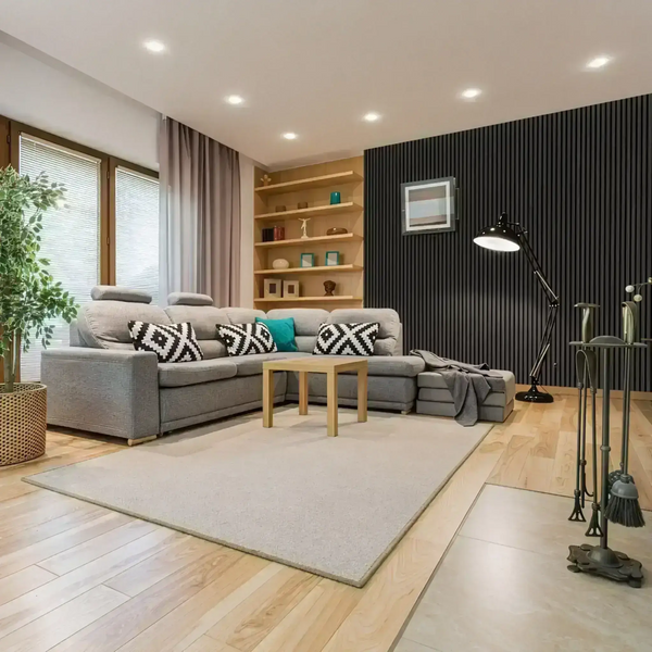 Graphite Oak Acoustic Slat Panels 94.5" or 120"