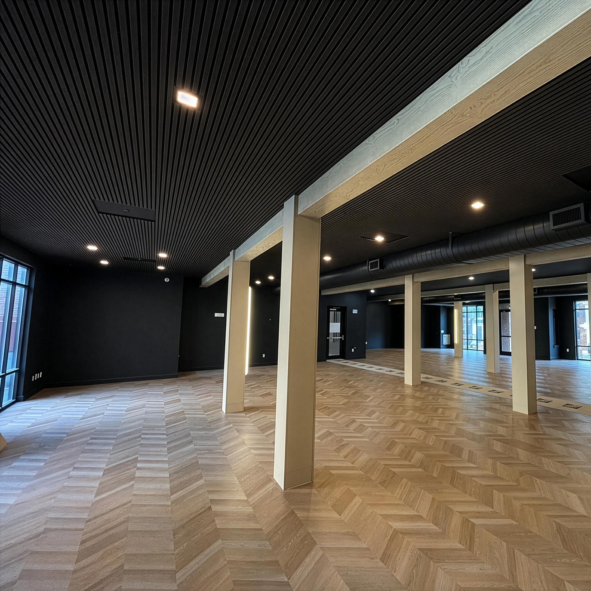 AFD Luxury Black Oak Acoustic Slat Panels 108.2
