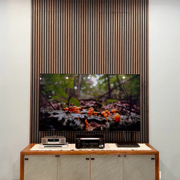 Leather Oak Acoustic Slat Panels 94.5" or 120"