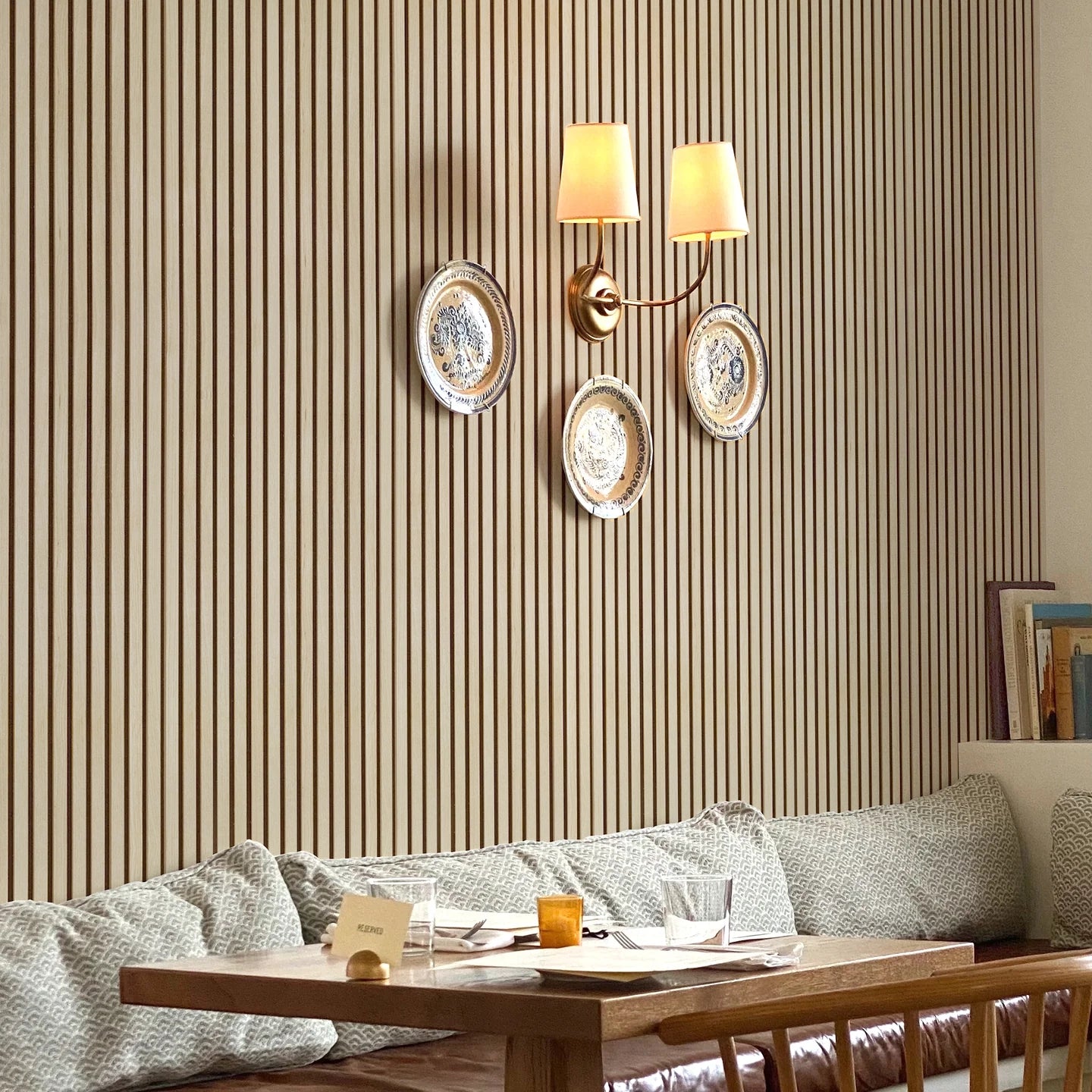 Raw Natural Oak Acoustic Slat Panels 94.5" or 120"