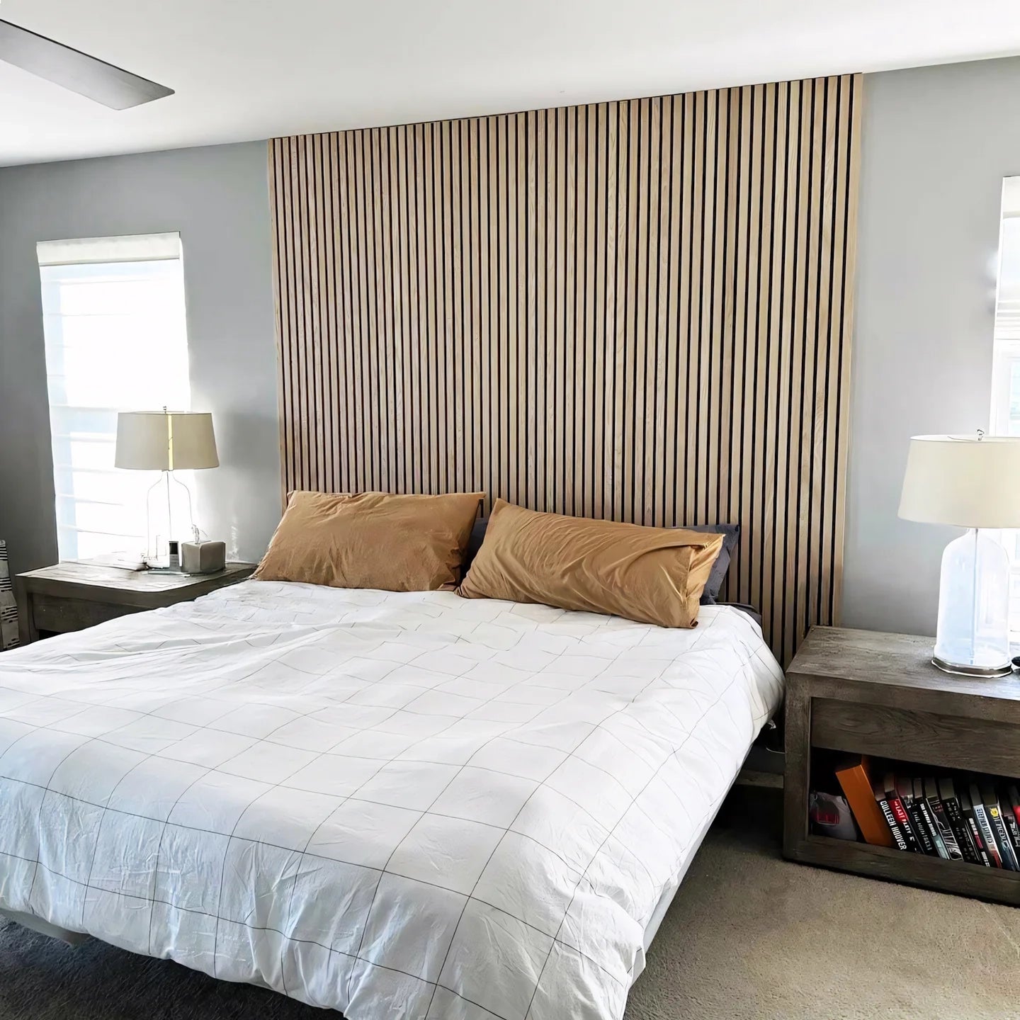 Raw Natural Oak Acoustic Slat Panels 94.5" or 120"
