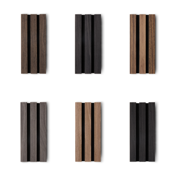 Deep Tones Acoustic Slat Panel Sample Kit