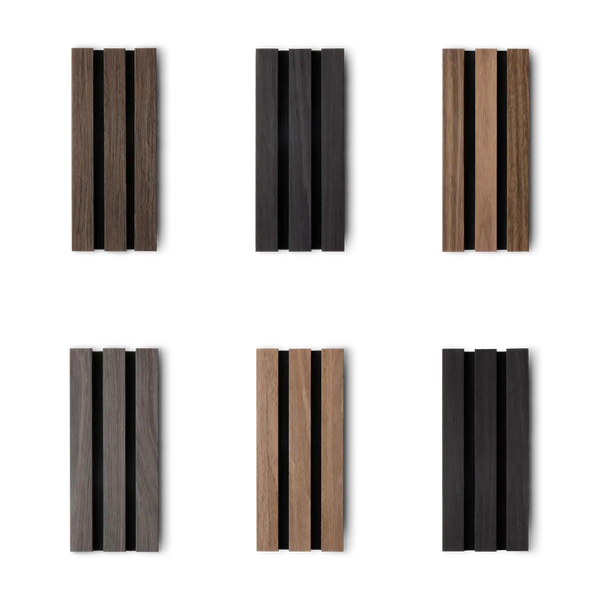Deep Tones Acoustic Slat Panel Sample Kit