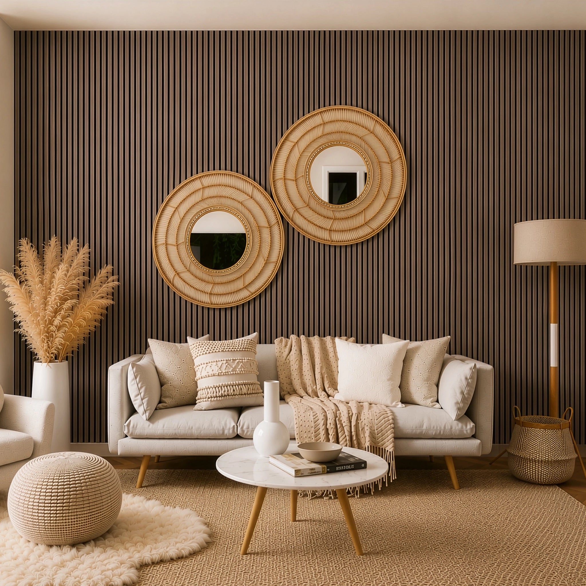 AFD Dark Walnut Acoustic Slat Panels 108.2