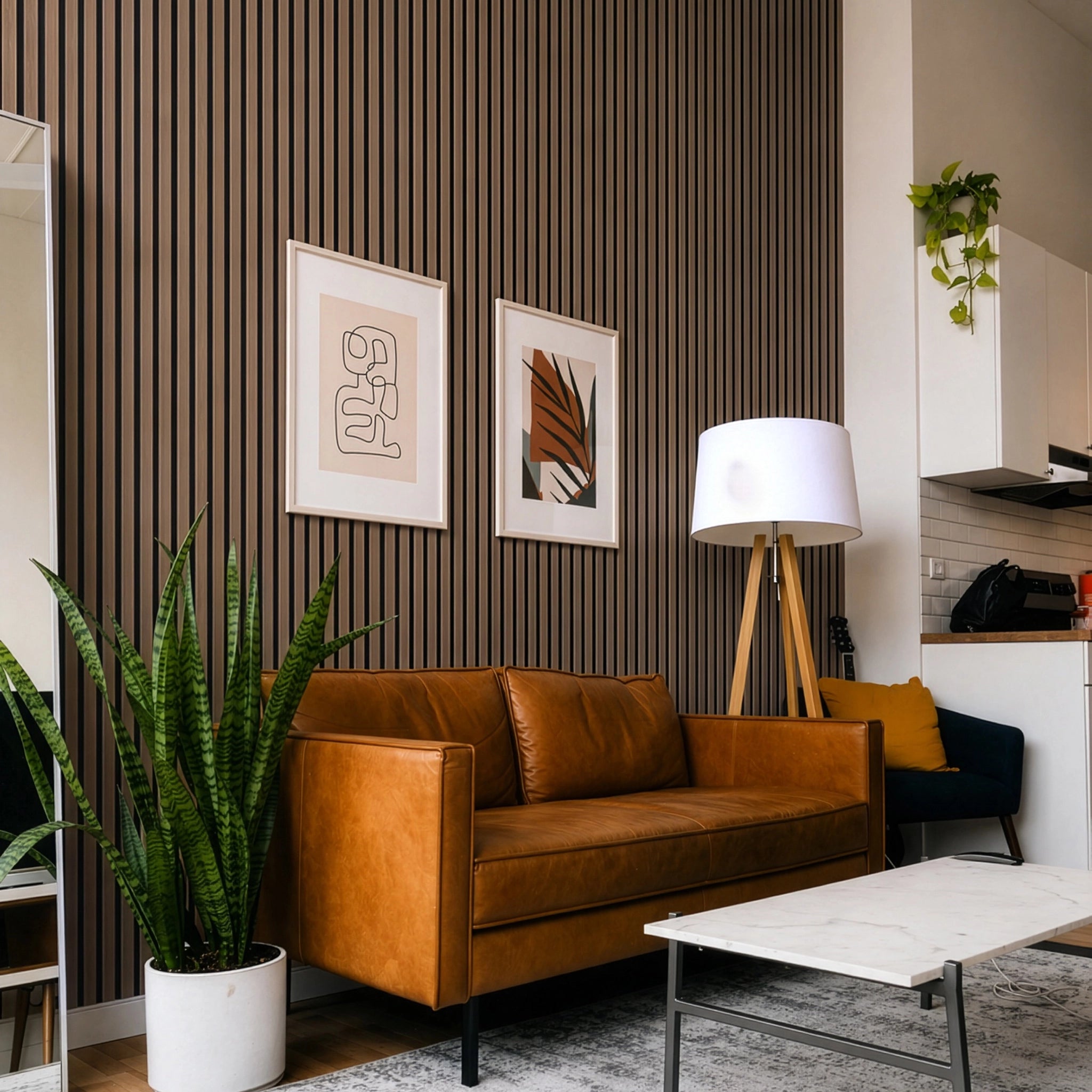 AFD Dark Walnut Acoustic Slat Panels 108.2