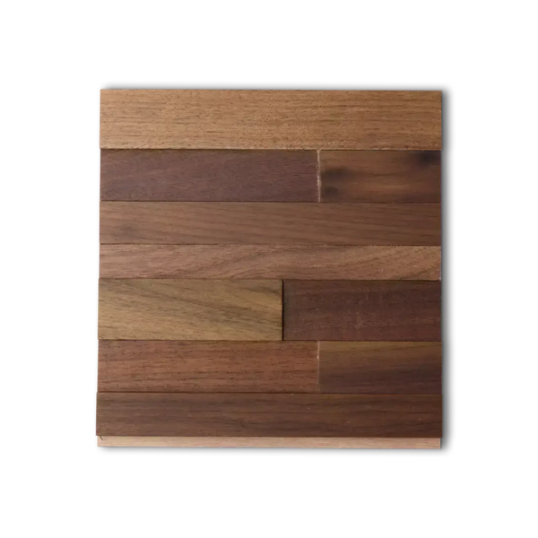 Natural Walnut 3D Stacked Panel Sample