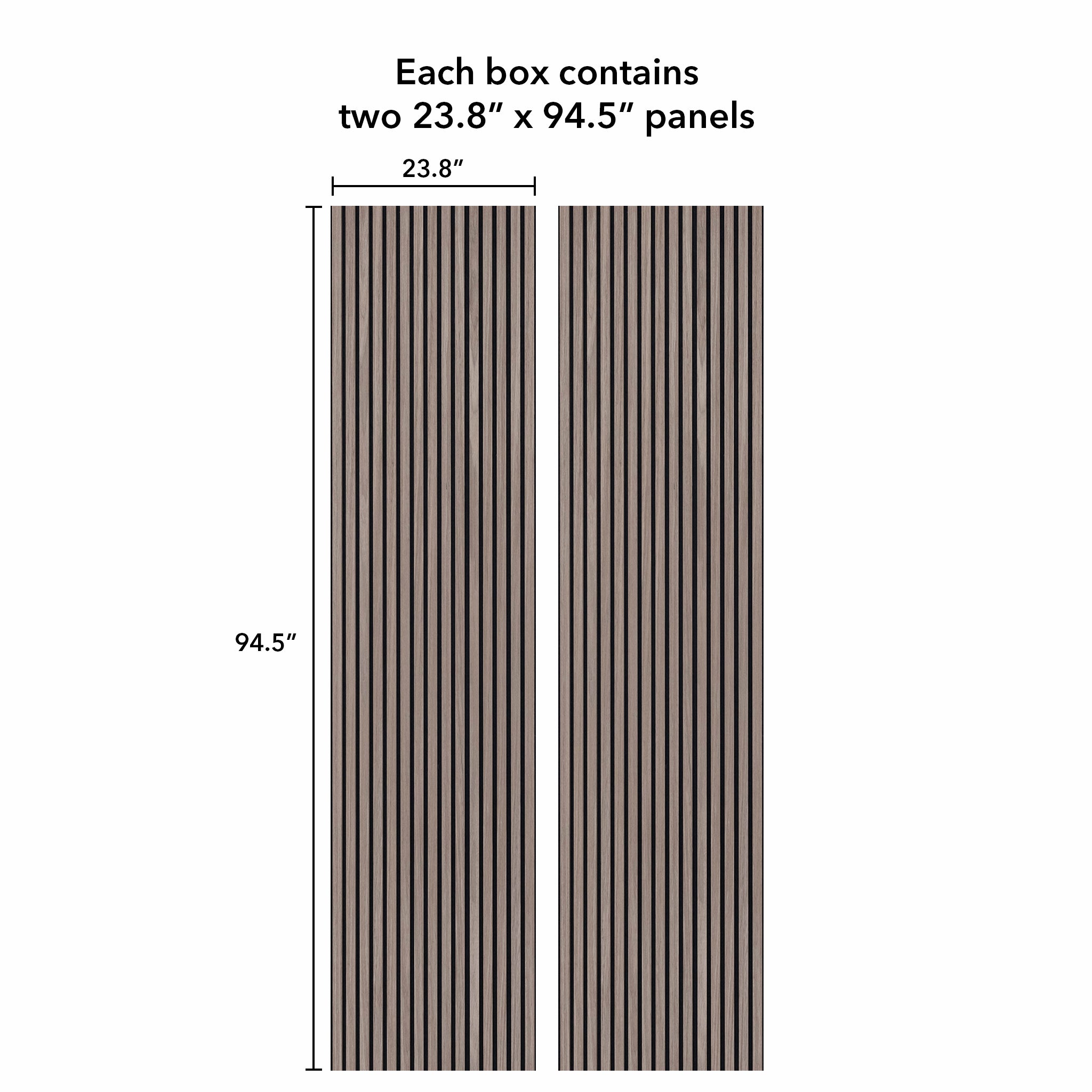 Leather Oak Acoustic Slat Panels