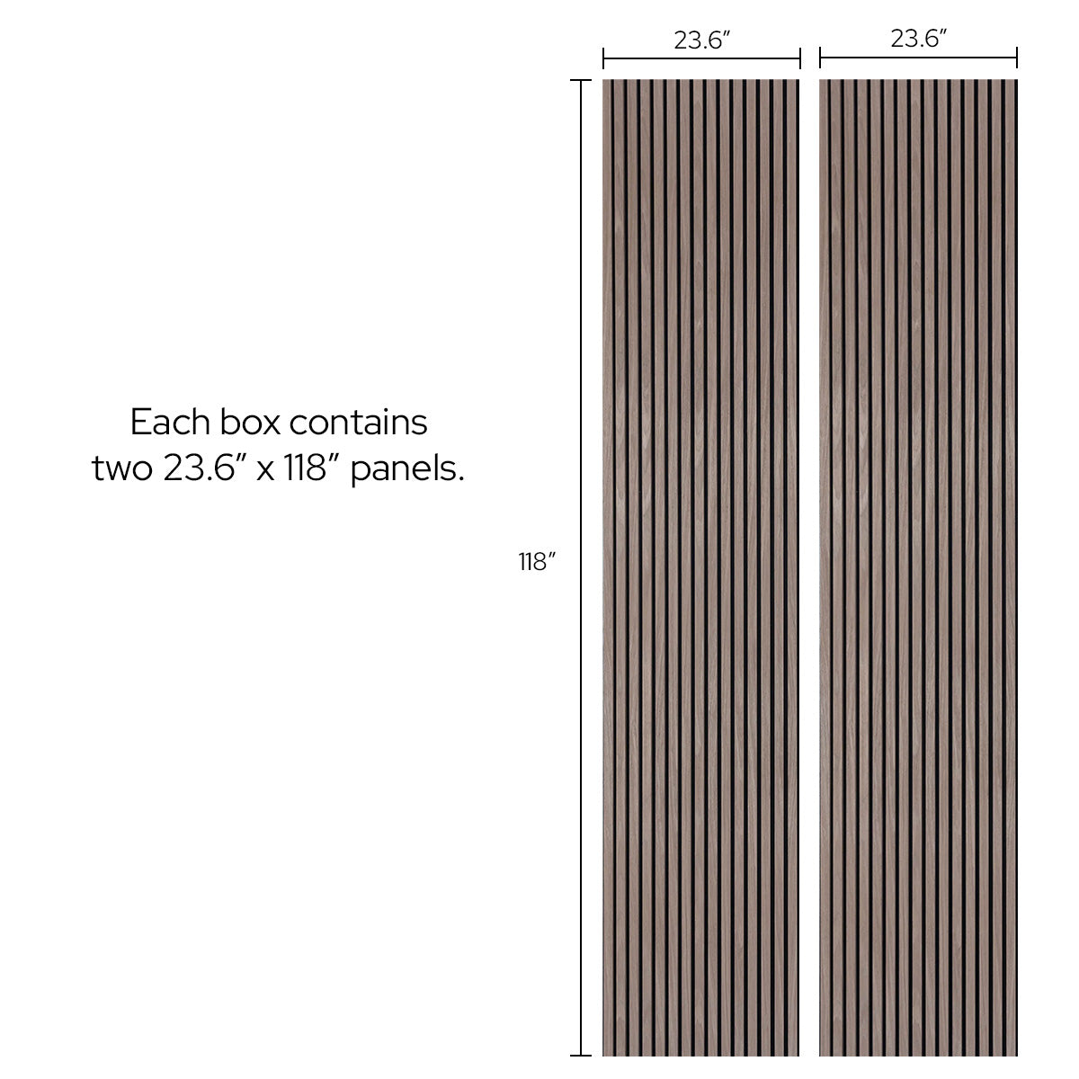 Leather Oak Acoustic Slat Panels
