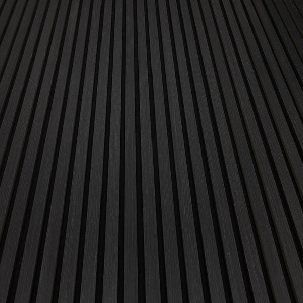 Luxury Black Oak Acoustic Slat Panel 108.25" Sample