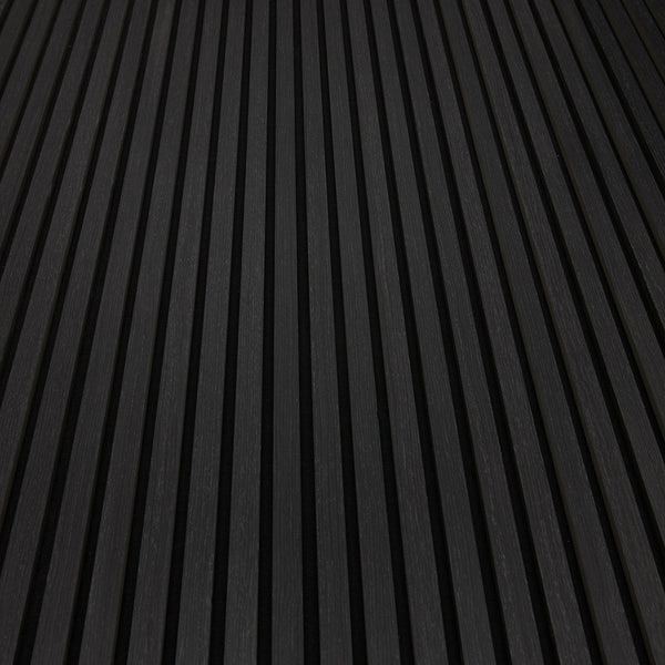 Luxury Black Oak Acoustic Slat Panel 109" Sample