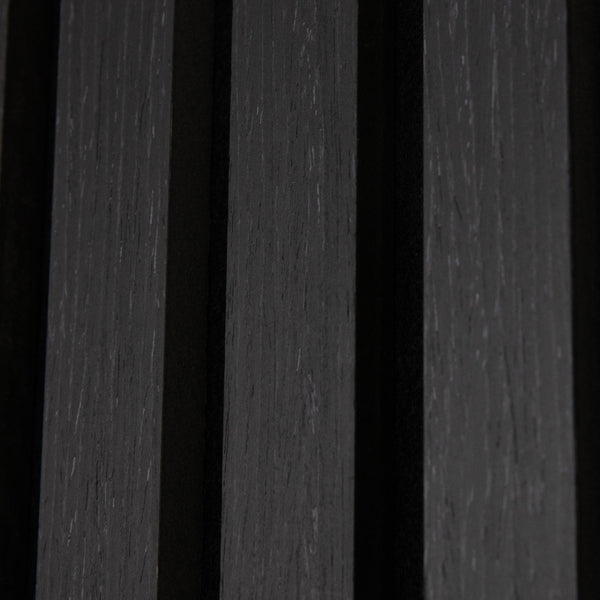 Luxury Black Oak Acoustic Slat Panels 109"