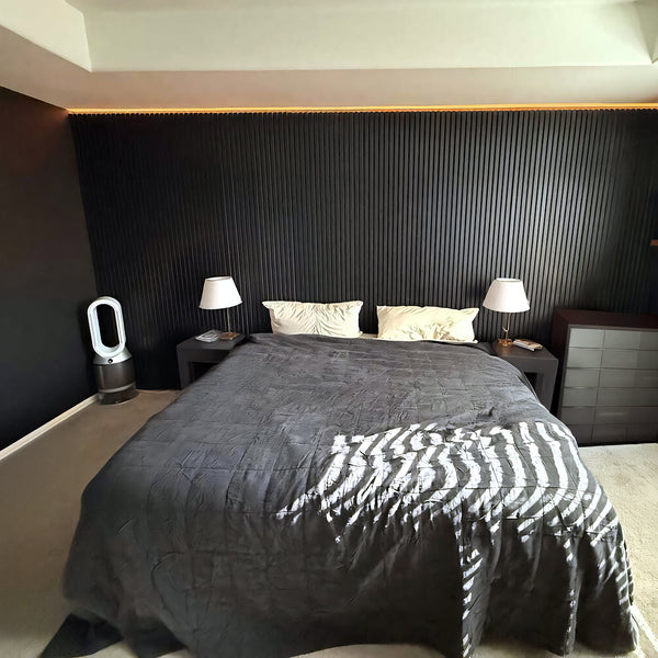 AFD Luxury Black Oak Acoustic Slat Panels 108.2"