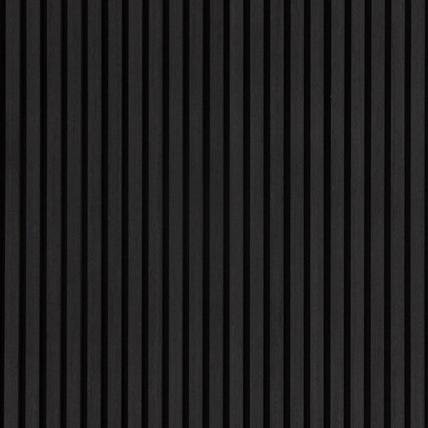 Luxury Black Oak Acoustic Slat Panel 108.25" Sample