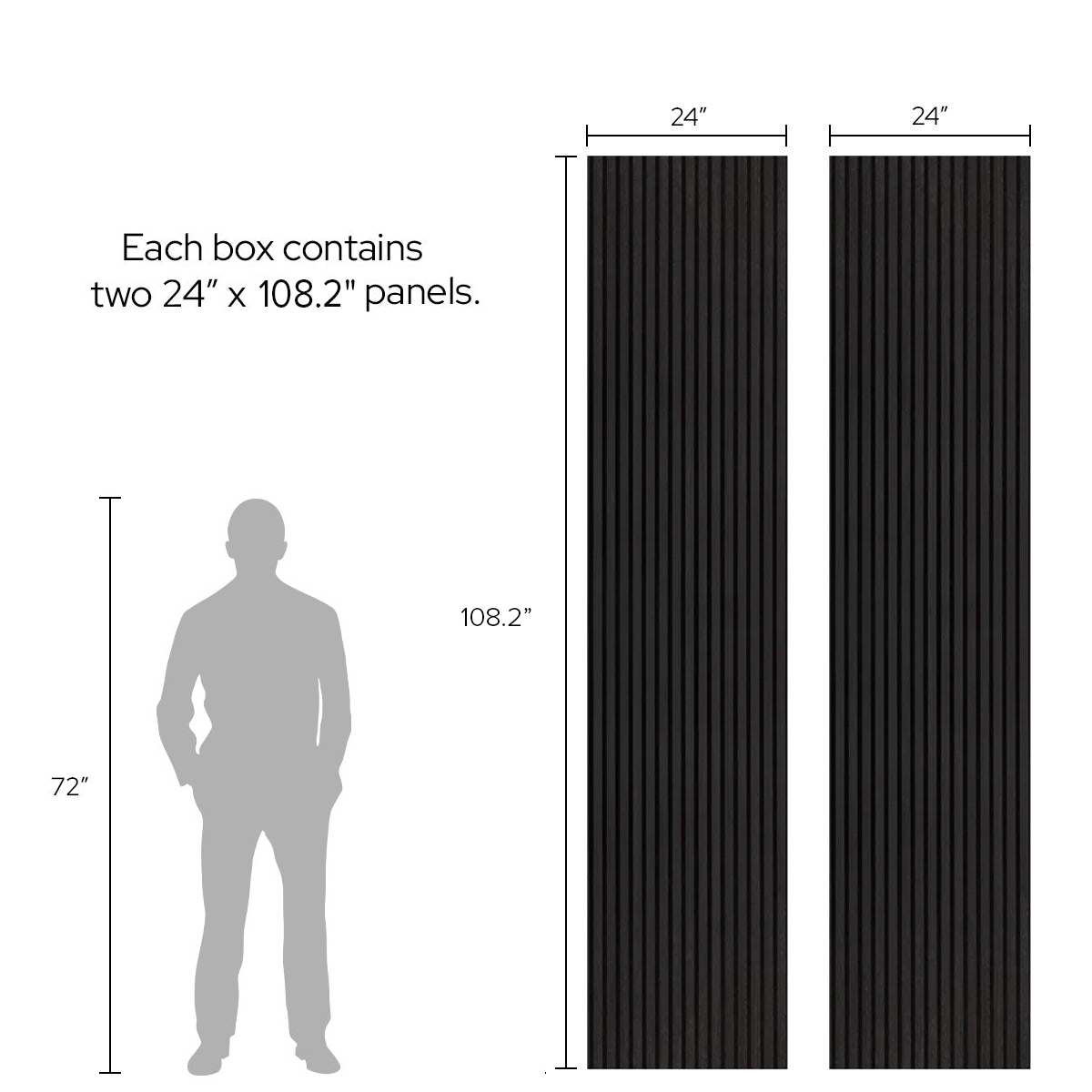 Luxury Black Oak Acoustic Slat Panels