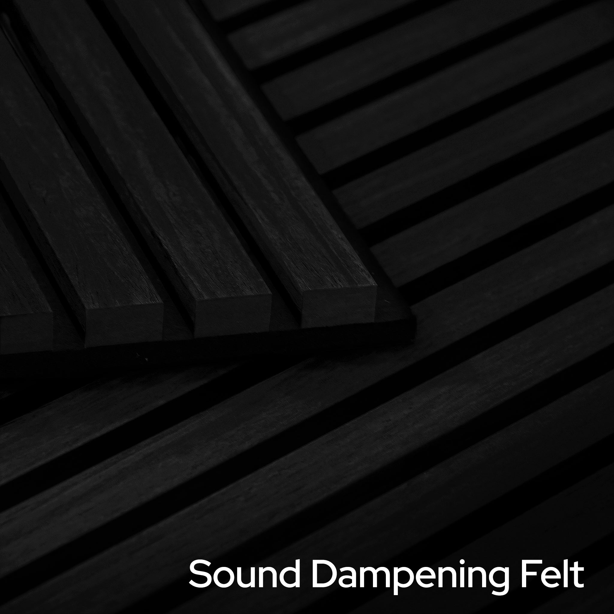 Midnight Oak Acoustic Slat Panels 120" Length