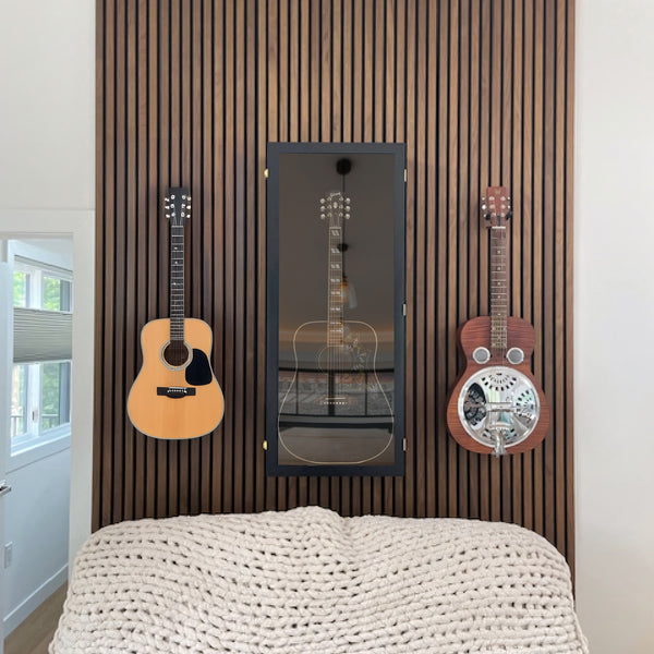 Natural Walnut Acoustic Slat Panels 94.5" or 120"