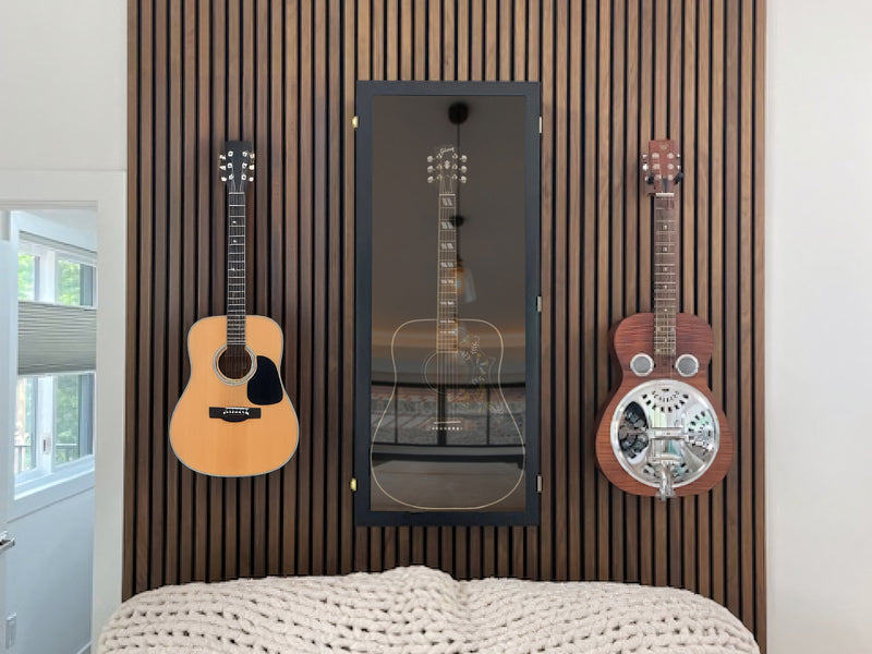 Natural Walnut Acoustic Slat Panels 94.5"