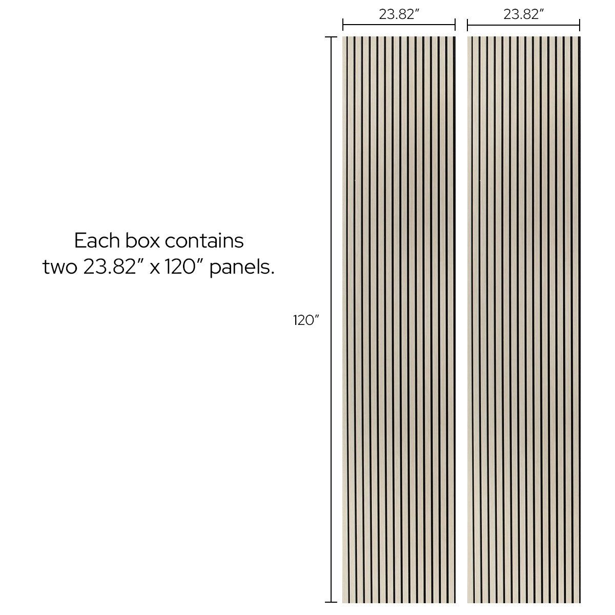 Natural Oak Acoustic Slat Panels