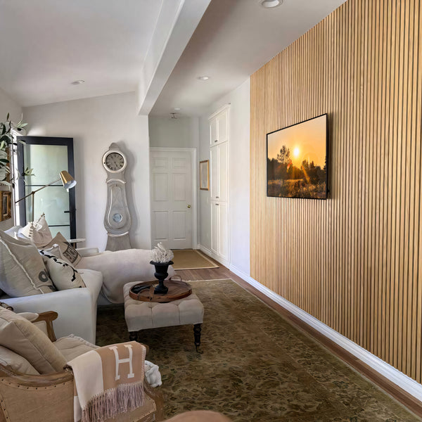 Natural Oak Acoustic Slat Panels 94.5" or 120"