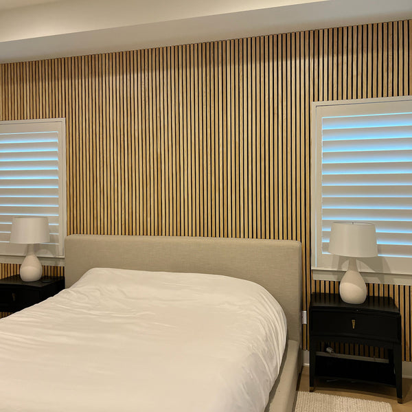 Natural Oak Acoustic Slat Panels 94.5"