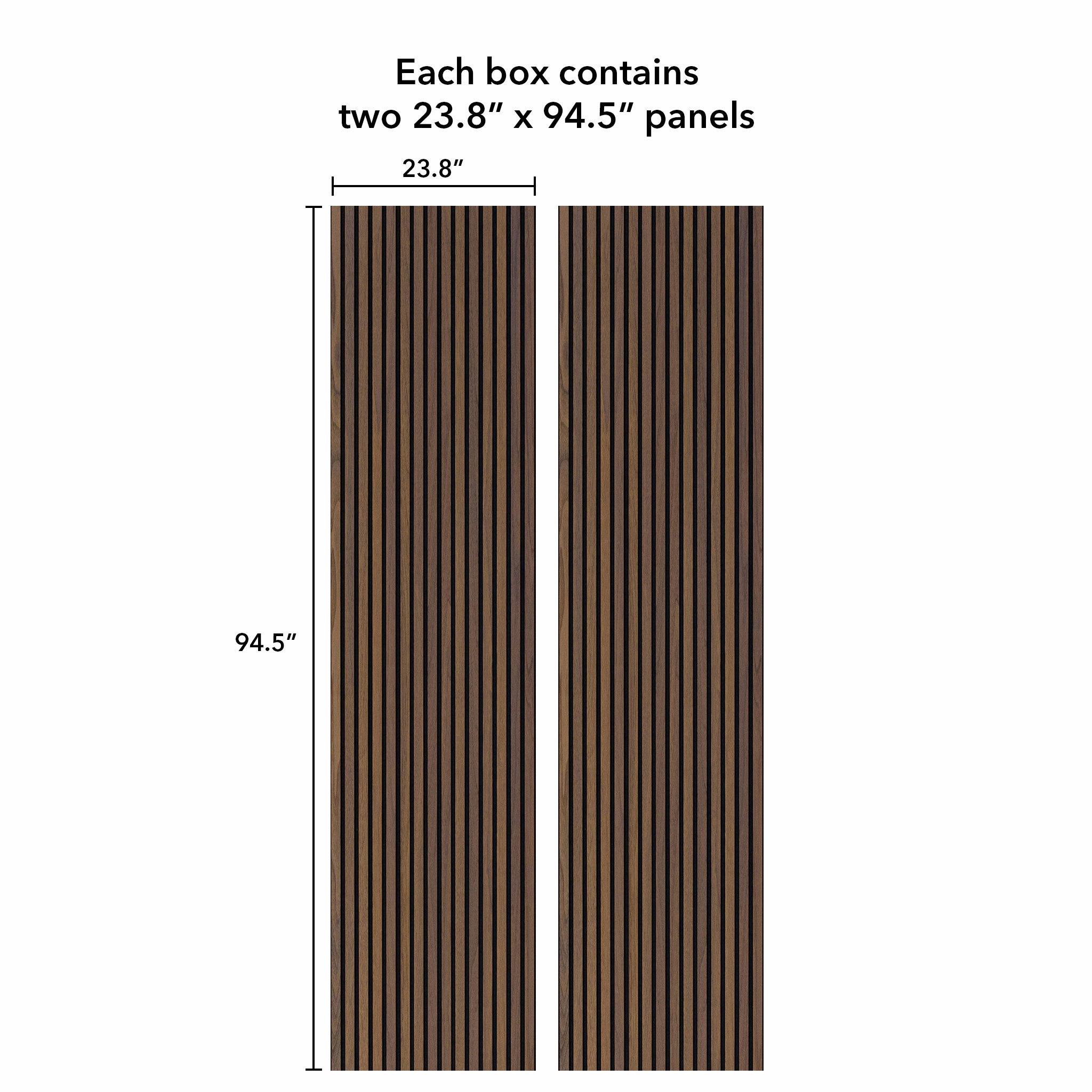 Natural Walnut Acoustic Slat Panels