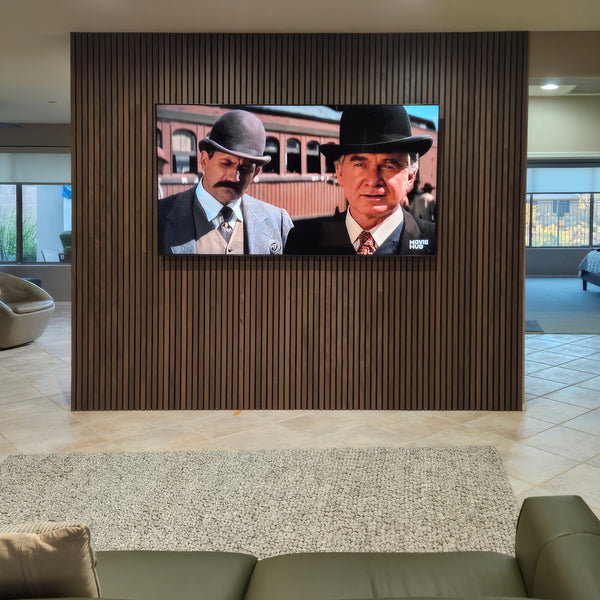 Natural Walnut Acoustic Slat Panels 94.5" or 120"