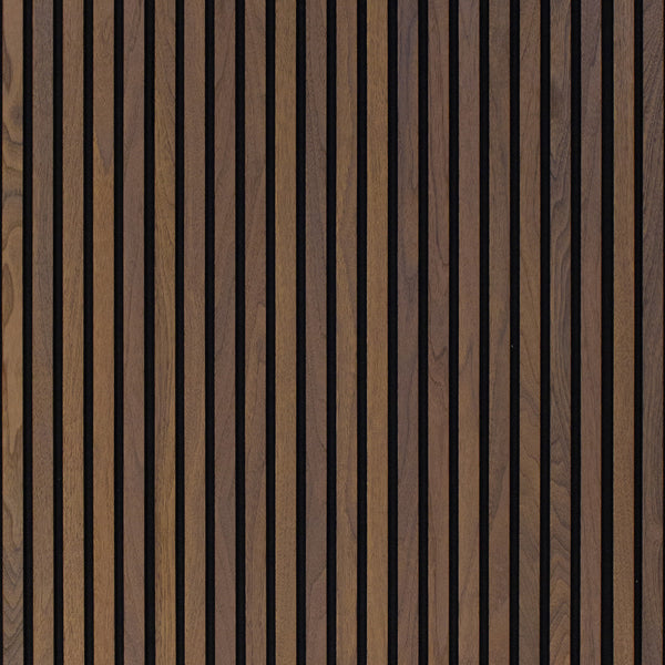 Natural Walnut Acoustic Slat Panels 94.5"