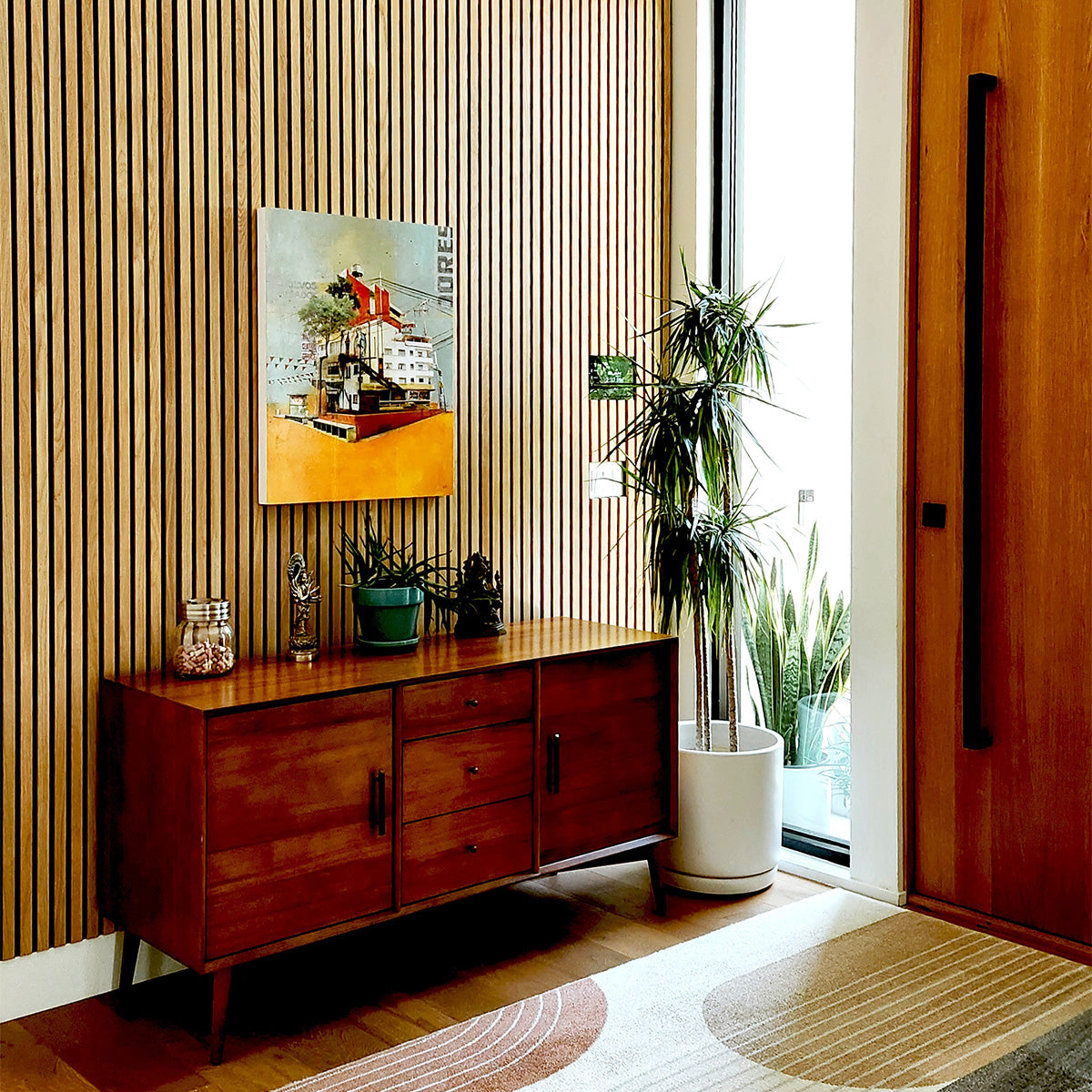 Natural Oak Acoustic Slat Panels