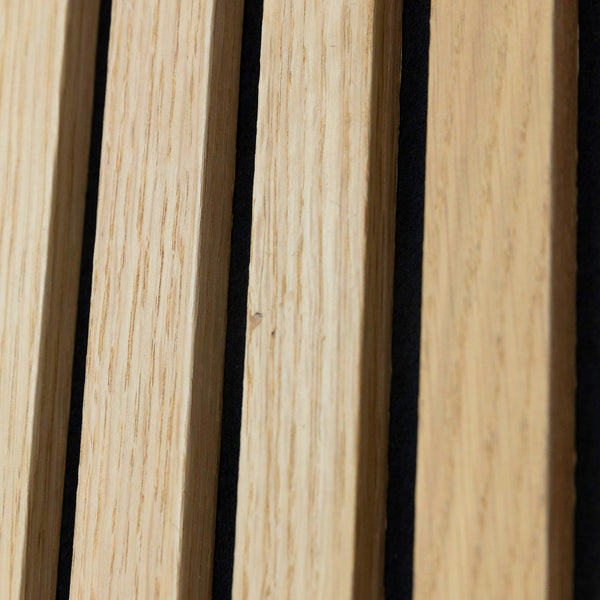 Natural Oak Acoustic Slat Panels 118"