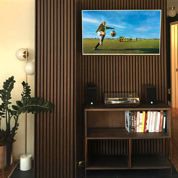 Natural Walnut Acoustic Slat Panels 94.5" or 120"