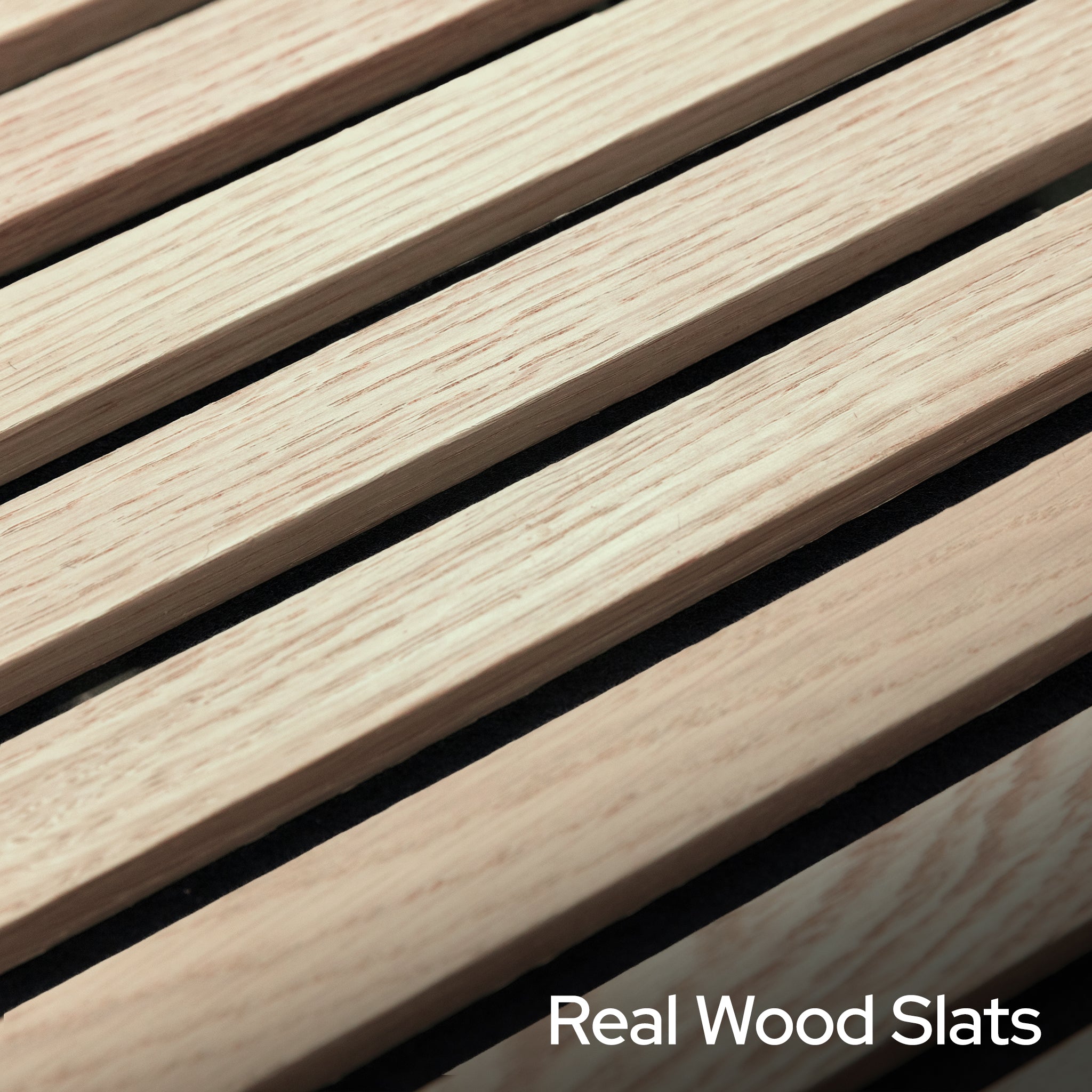 Parchment Oak Acoustic Slat Panels 94.5" or 118" Length