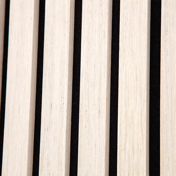 Ivory Oak Acoustic Slat Panel 120" Sample