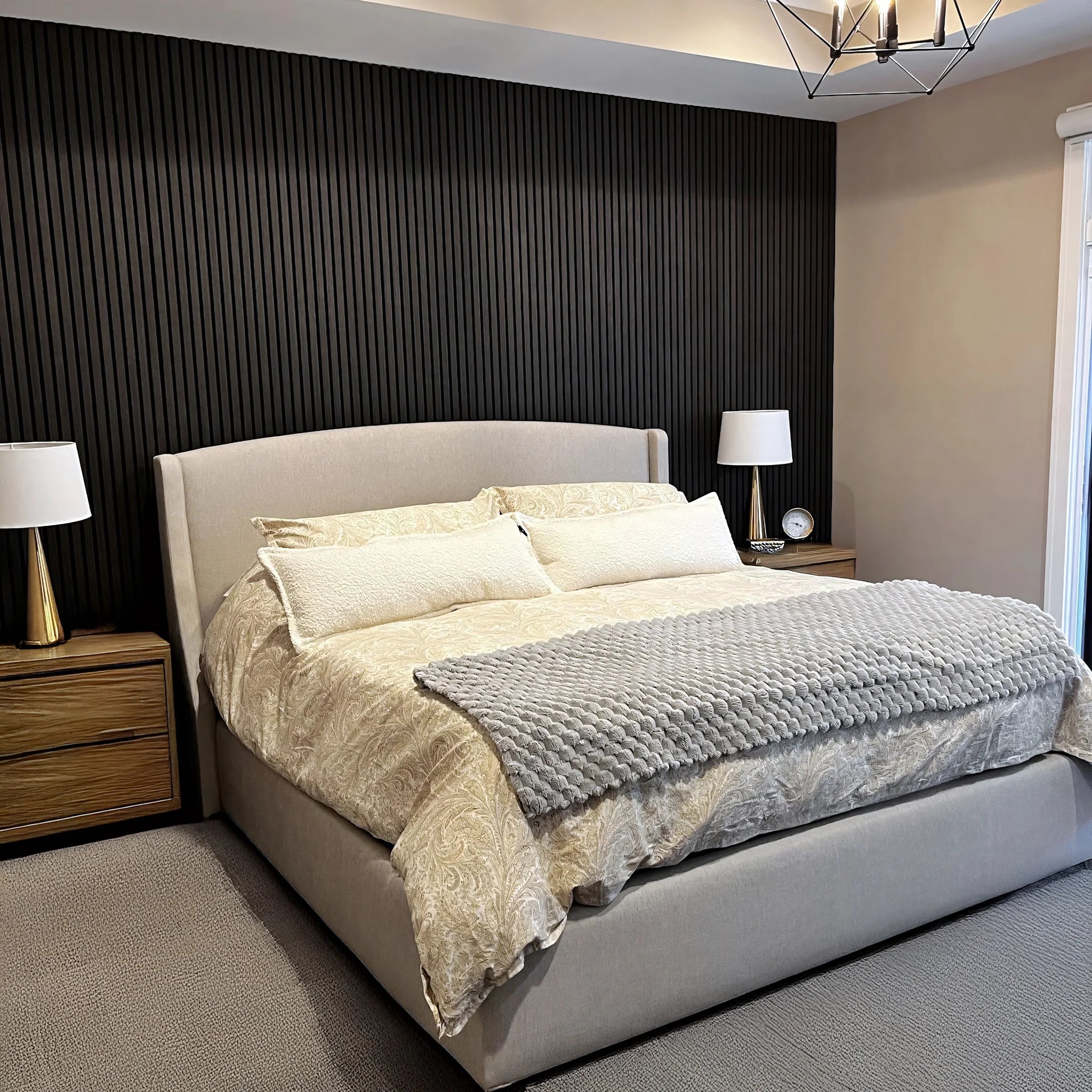 Noir Oak Acoustic Slat Panels 94.5" or 120"