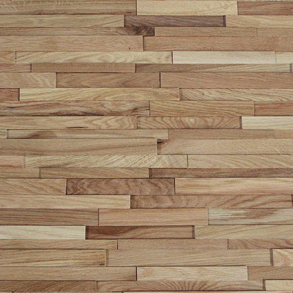 Natural Oak 3D Stacked Wall Panel Sample