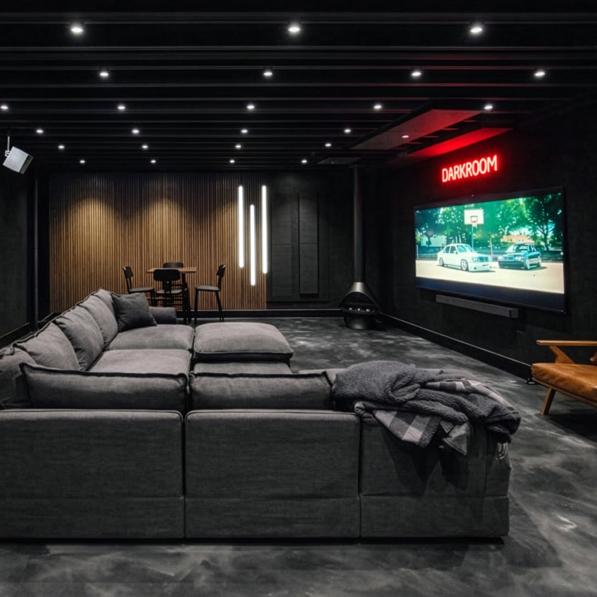 Natural Walnut Acoustic Slat Panels 94.5" or 120"