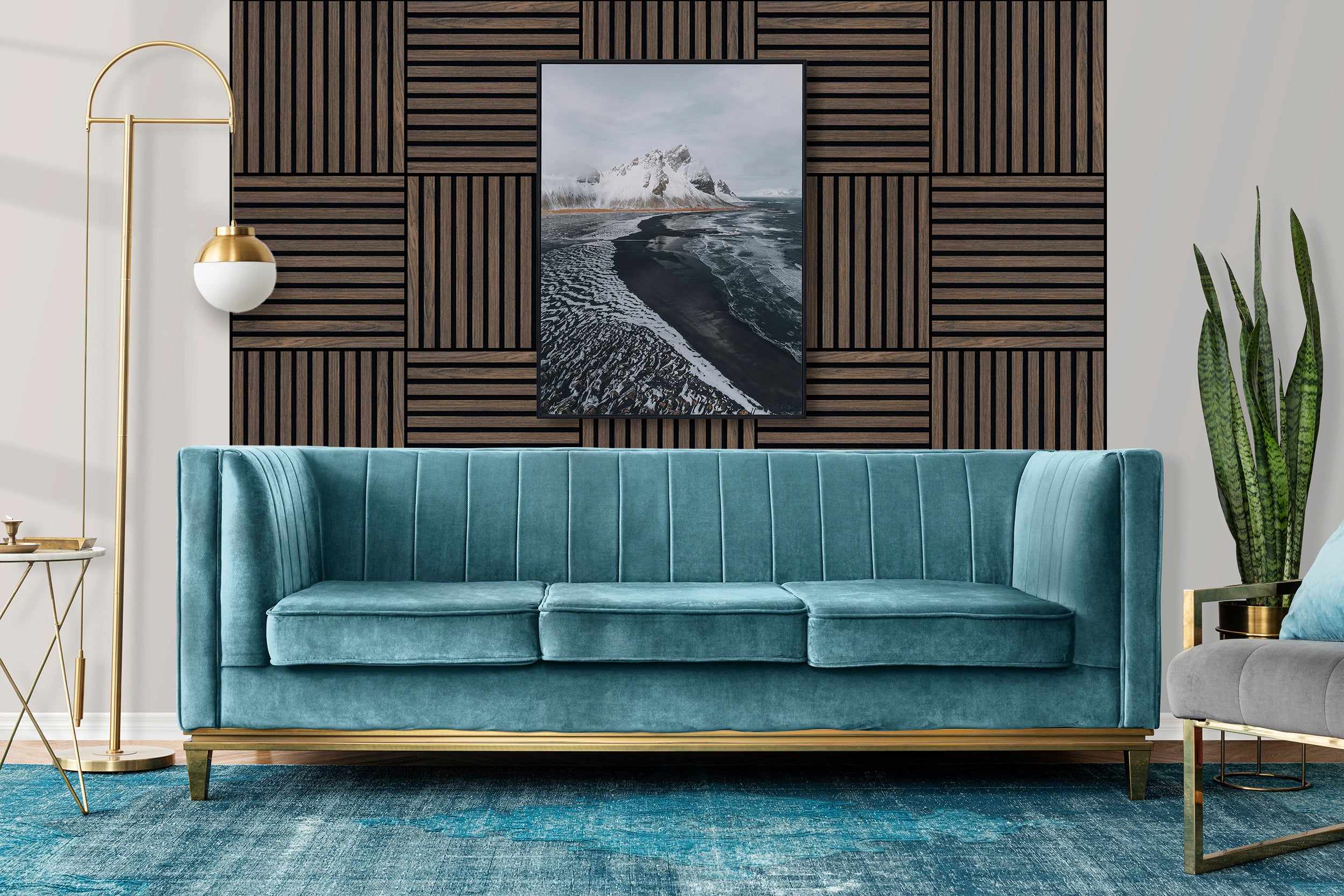 Toasted Walnut Acoustic Tile Panels
