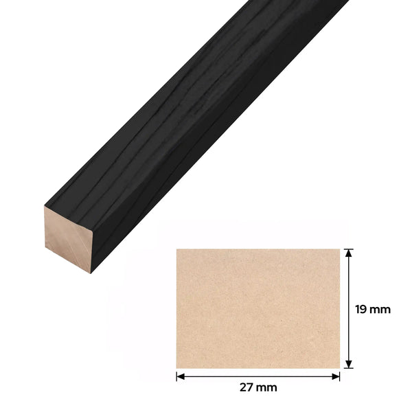 Graphite Oak Trim
