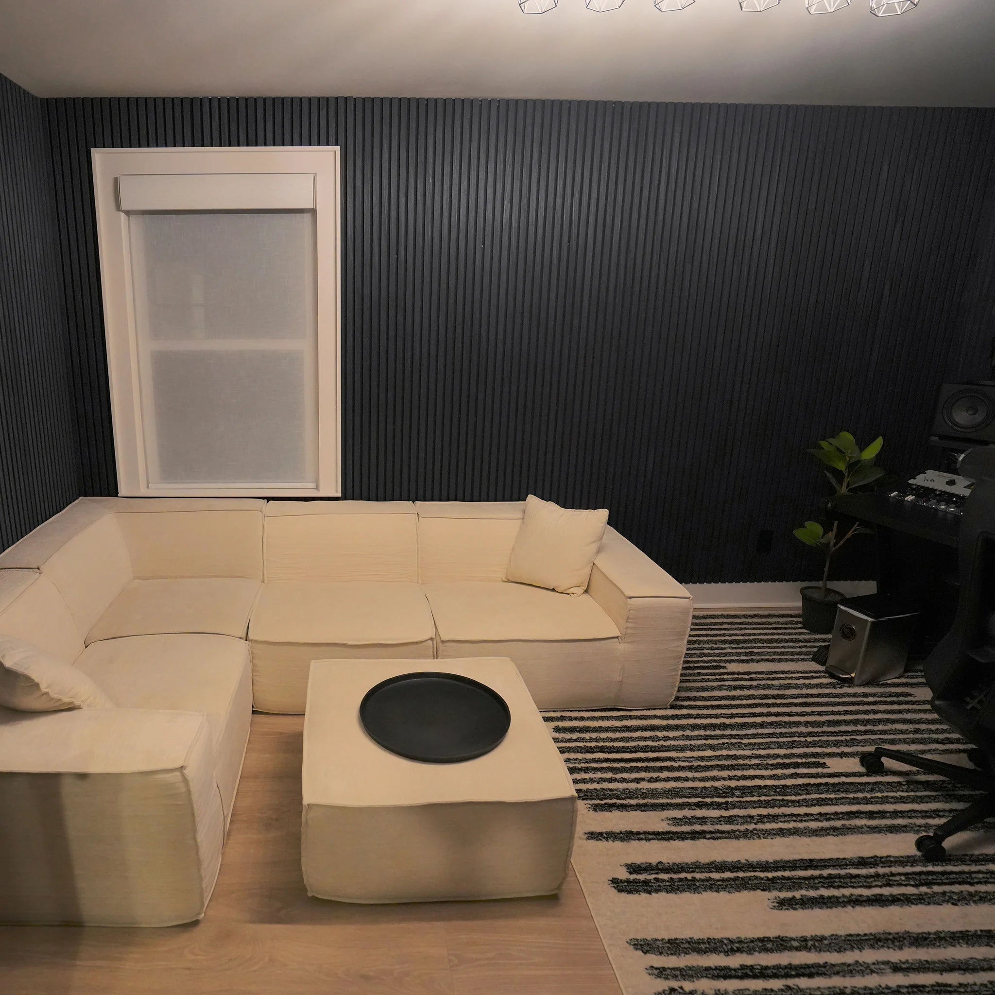 Graphite Oak Acoustic Slat Panels 94.5" or 120"