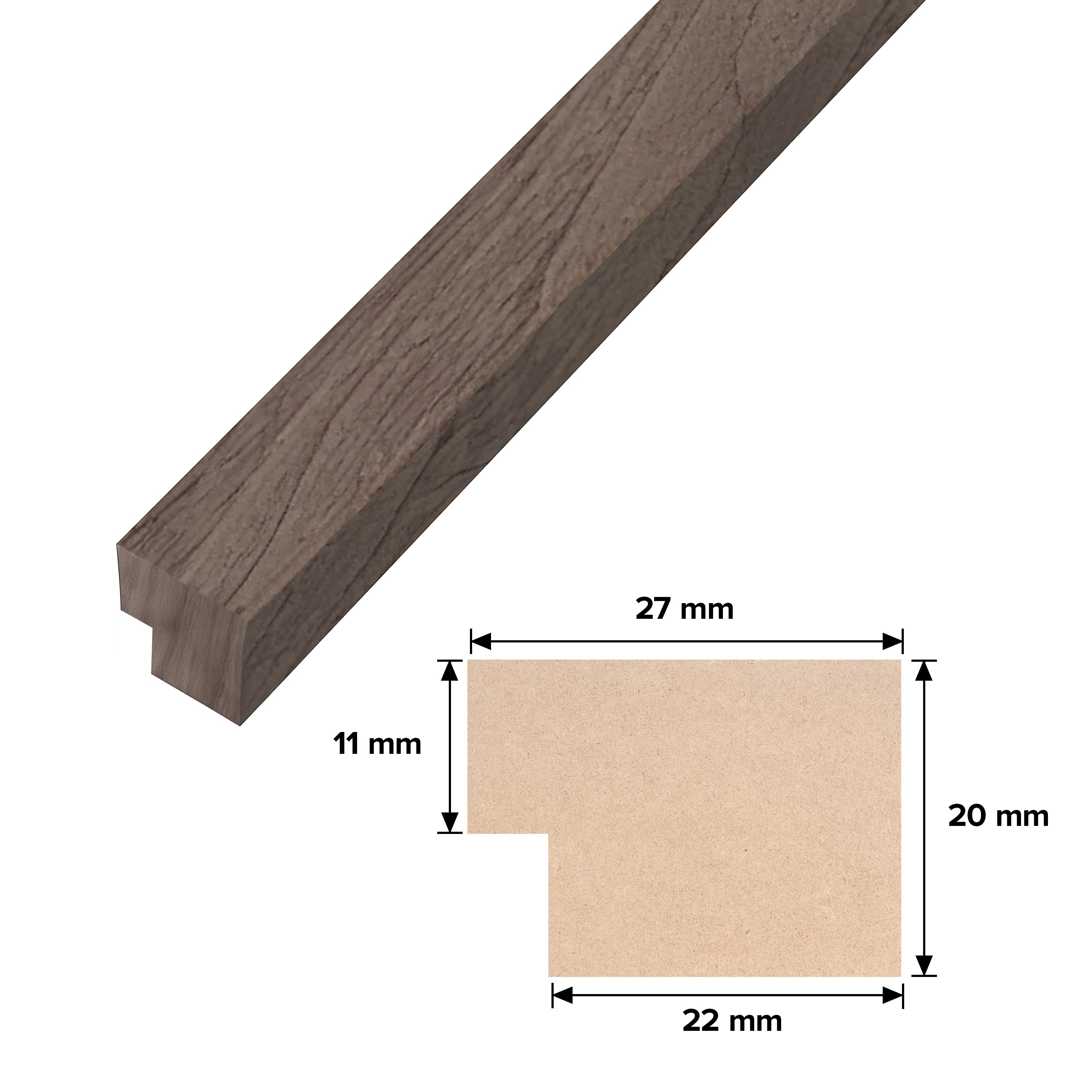 Leather Oak Trim