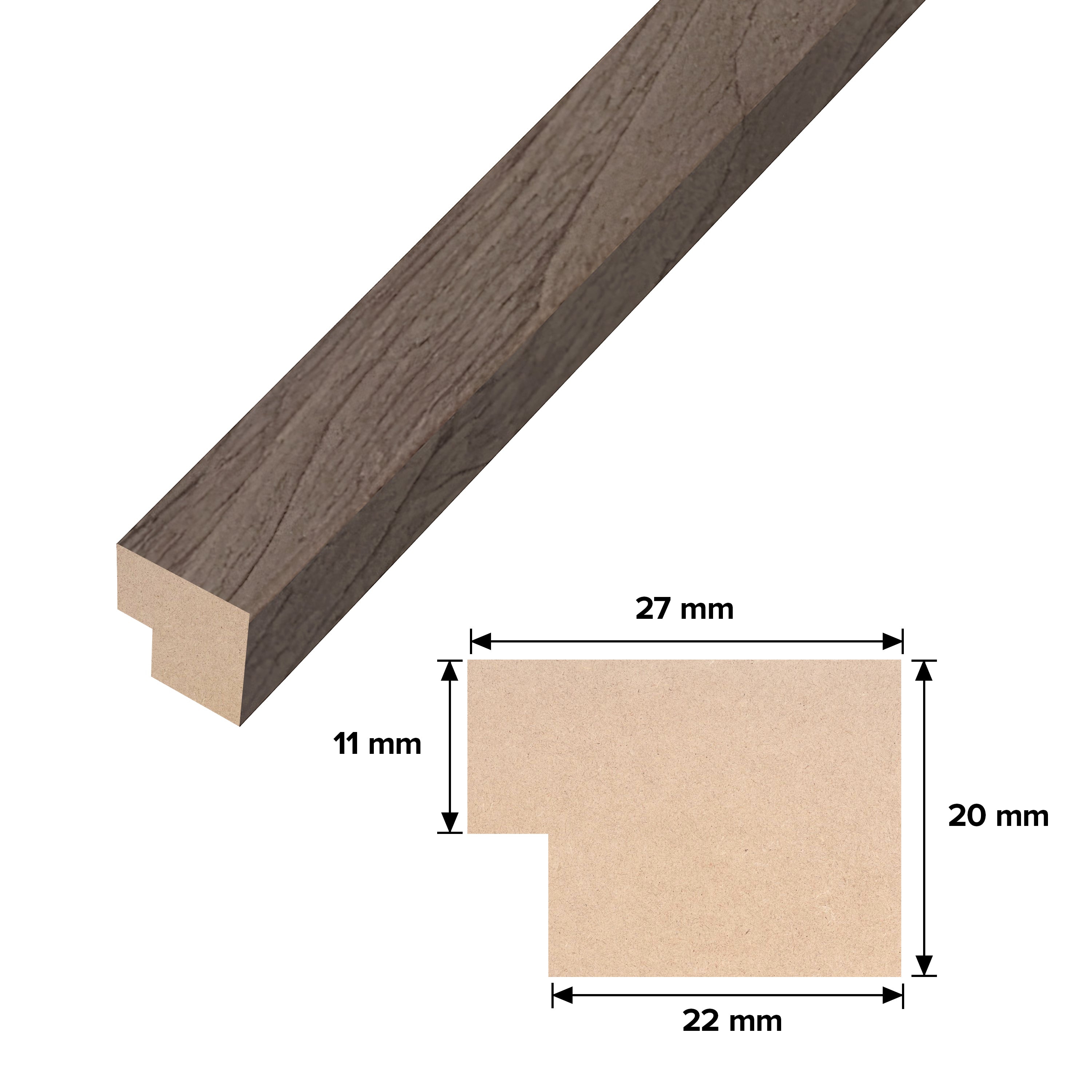Leather Oak Trim