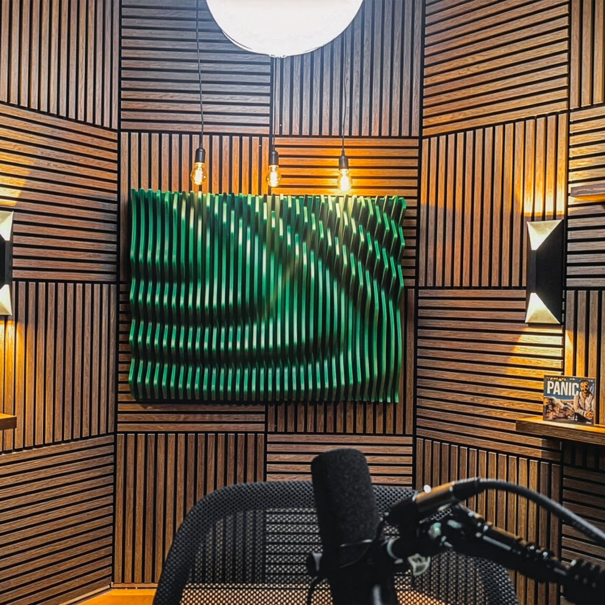 Toasted Walnut Acoustic Slat Tiles 23.6"