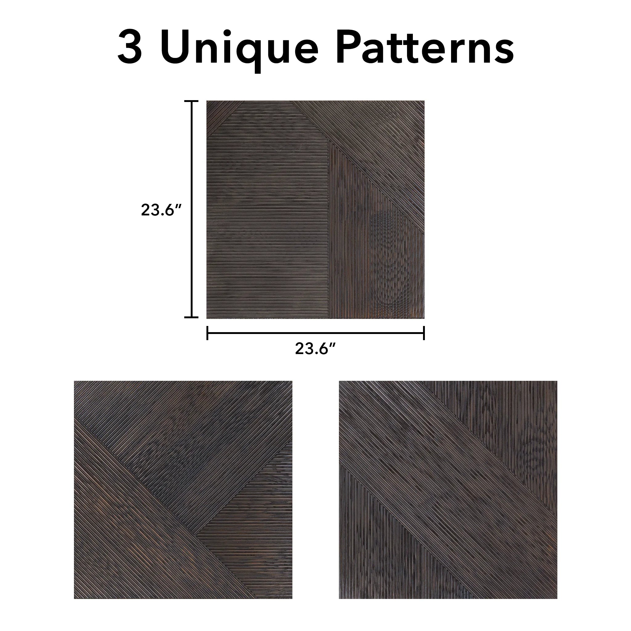 Carbonized Ash Forma Wood Tiles