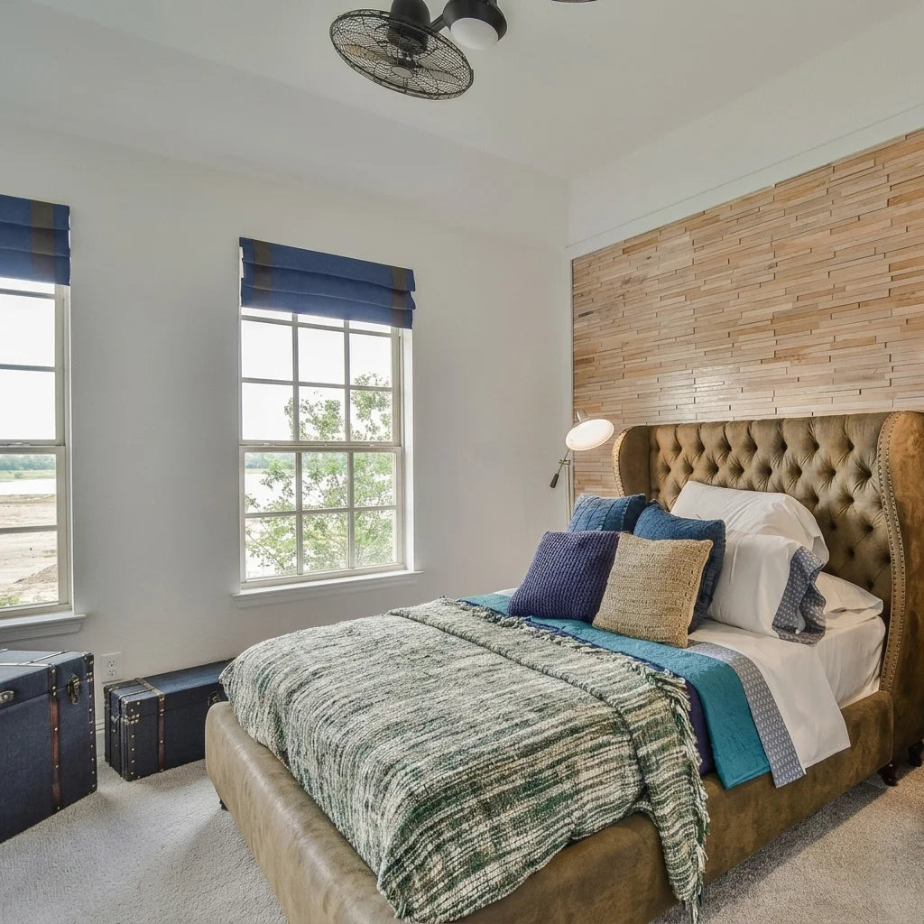 Natural Oak 3D Stacked Wall Panels