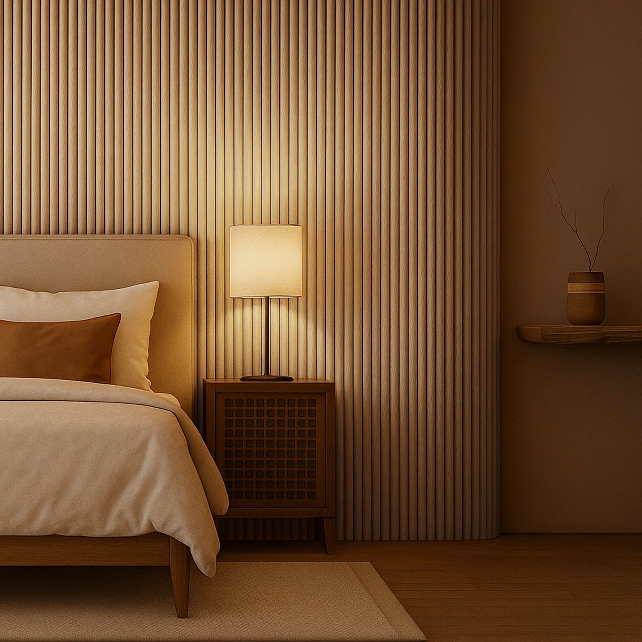 Natural Oak Flexible Tambour Panels 120"