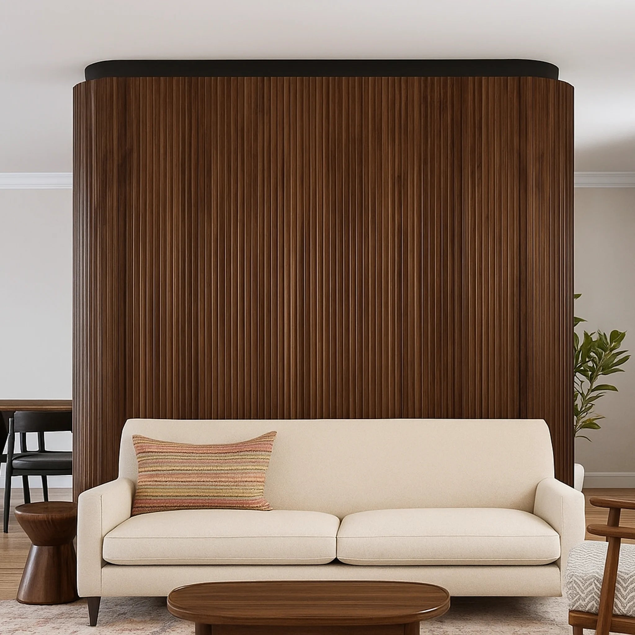Natural Walnut Flexible Tambour Panels 120"