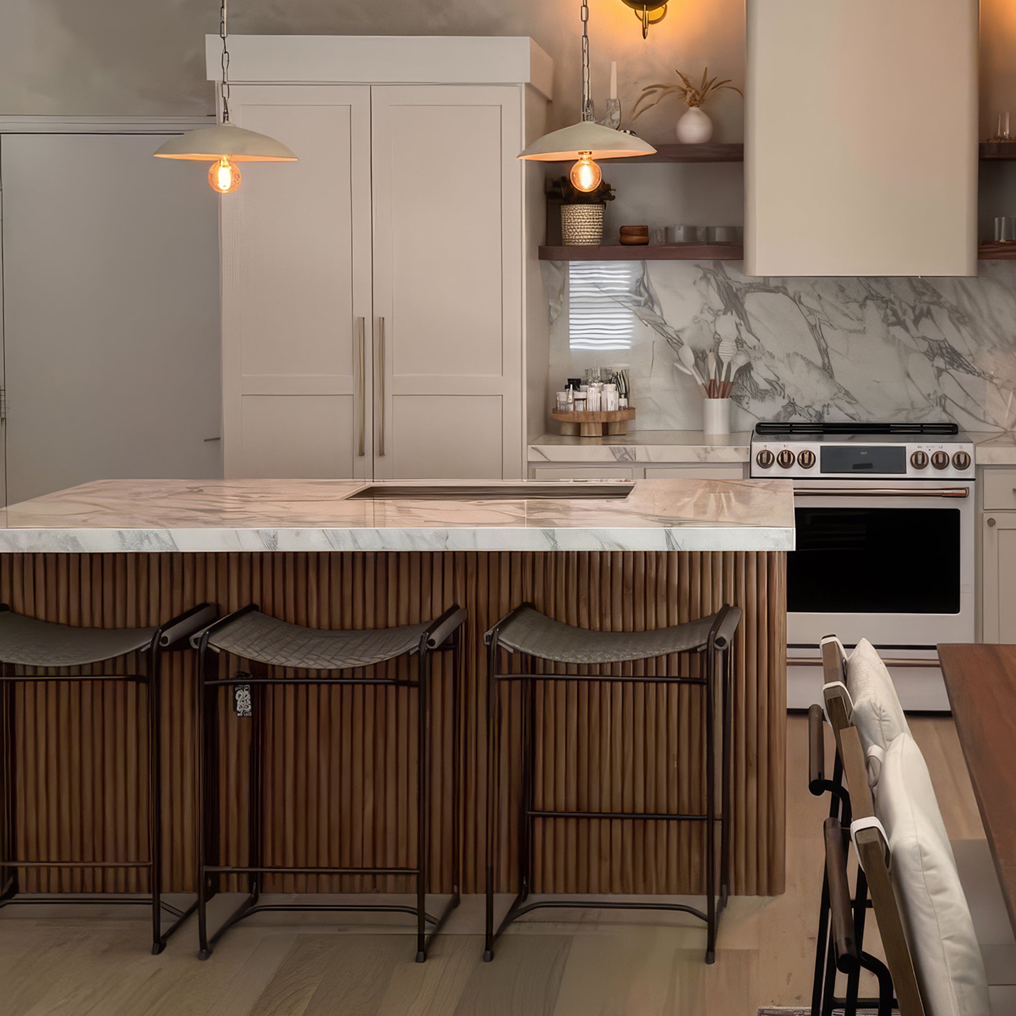 Natural Walnut Flexible Tambour Panels 120"